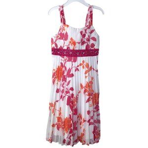 SPEECHLESS SQUARENECK SLEEVELESS floral Dress SZ 7 NWT